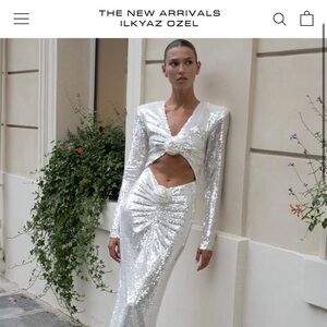 New Arrivals brand “Aurora” dress in Mont Blanc